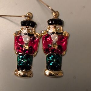 Nutcracker Swarovski Crystal Dangle Earrings